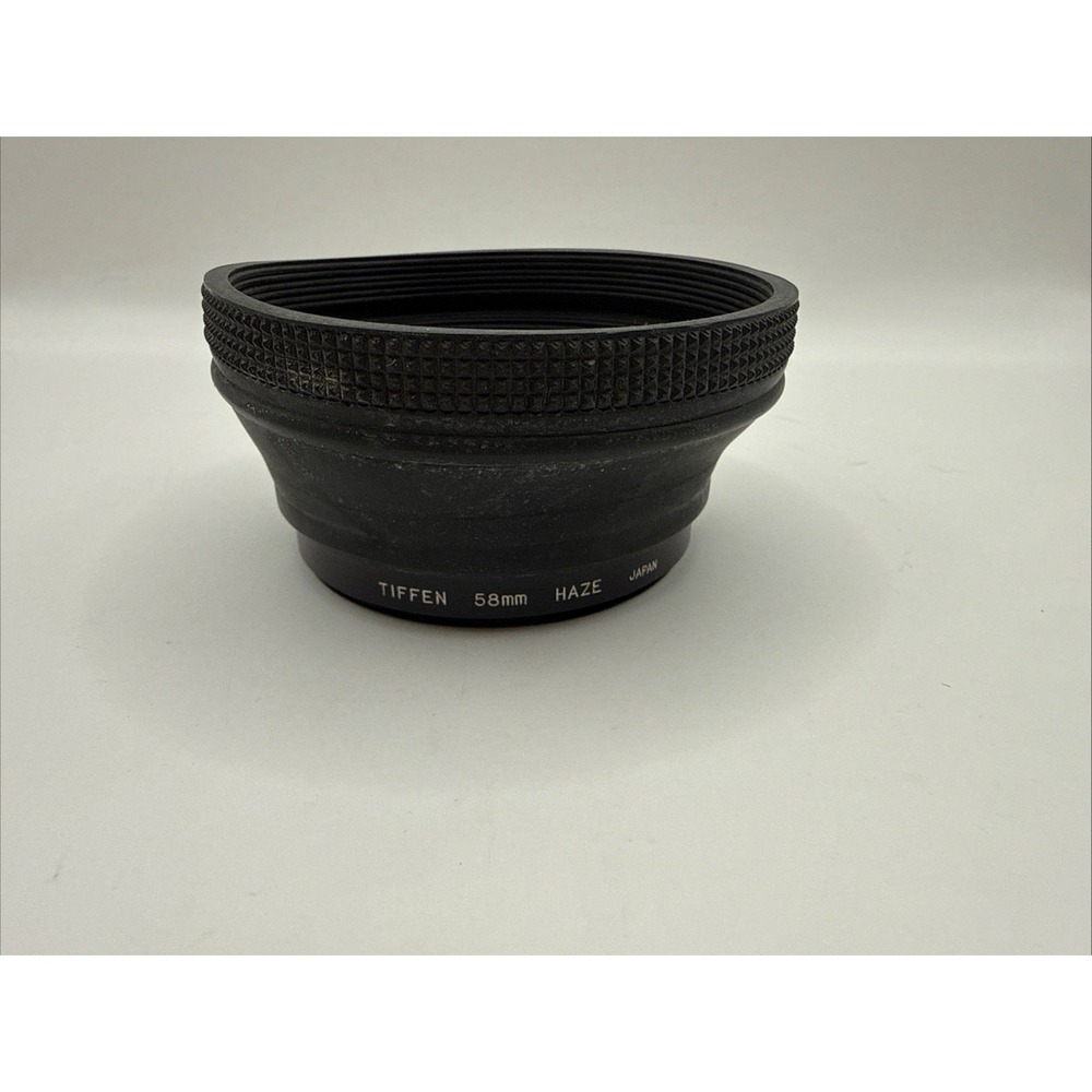 Tiffen 58mm HAZE‎ Filter Collapsible Rubber Lens Hood